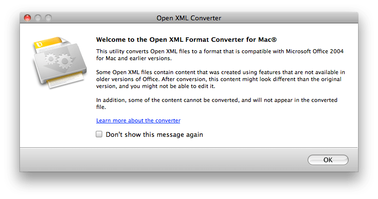 Open Xml File Format Converter For Mac